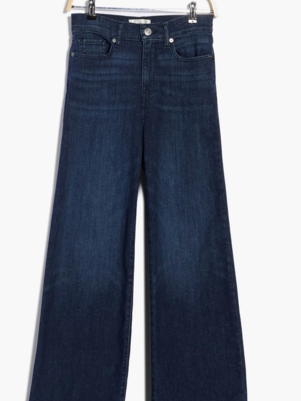 Frame Denim Indigo Wide-Leg Jeans - Picture 3 of 12